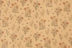 Læderpapir - Blomster - Ensfarvet - 350 G - Lysebrun - 49,5X100 CM