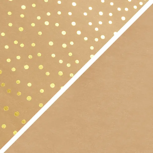 Læderpapir - Ensfarvet - Folie - 350 G - Lysebrun Guld - 50X100 CM
