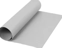 Læderpapir - Ensfarvet - 350 G - Grå - 50X100 CM