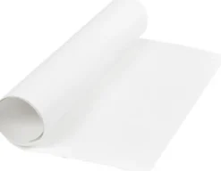 Læderpapir - Ensfarvet - 350 G - Hvid - 50X100 CM