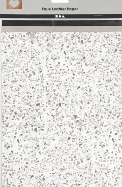 Læderpapir - 21X27,5+21X28,5+21X29,5 CM - Ensfarvet - Folie - Print - 3 Ark