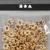 Ledperle - Ø 6 MM - Hulstr. 2 MM - Forgyldt - 100 Stk