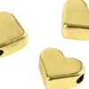 Ledperle - Str. 5,5X7 MM - Hulstr. 1 MM - Forgyldt - 3 Stk