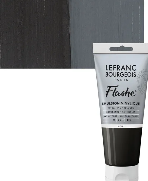 Lefranc & Bourgeois - Akrylmaling - Flashe - Sort 80 ML