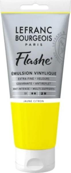 Lefranc & Bourgeois - Akrylmaling - Flashe - Lemon Yellow 80 ML