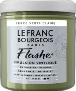 Lefranc Bourgeois - Flashe Akrylmaling - Light Green Earth - 125 ML