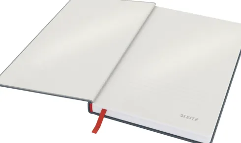 Leitz - Cosy Notesblok - Hard Cover - Medium - Grå - Ternet