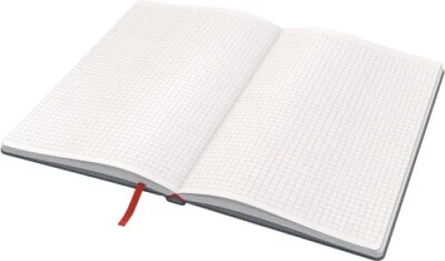 Leitz - Cosy Notesblok - Hard Cover - Medium - Grå - Ternet
