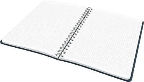 Leitz - Cosy Notesblok - Spiral Ryg - Stor - Grå - Ternet