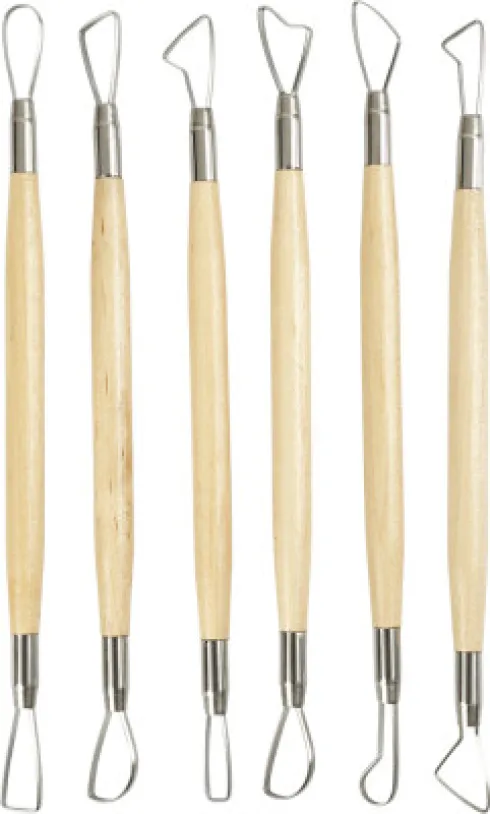 Lerslynge - Skarpe Kanter - L 20 CM - 6 Stk