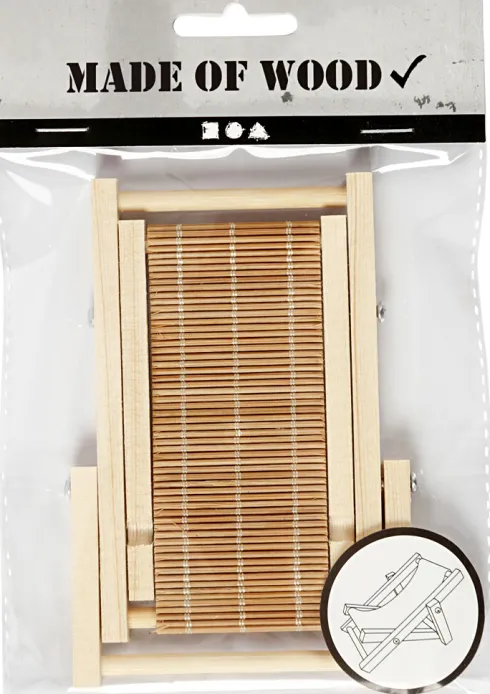 Liggestol - L 9,5 CM - B 7,5 CM - 1 Stk