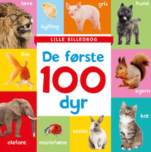 Lille Billedbog - De Første 100 Dyr