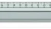 Lineal Aluminium 40 CM - Med Gummibagside
