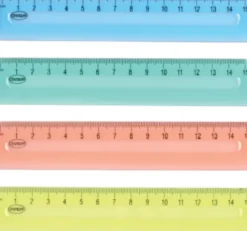 Lineal 15 CM - Transparent - Assorteret - Centrum - 1 Stk