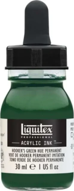 Liquitex - Acrylic Ink Blæk - Hookers Green Hue Permanent 30 ML
