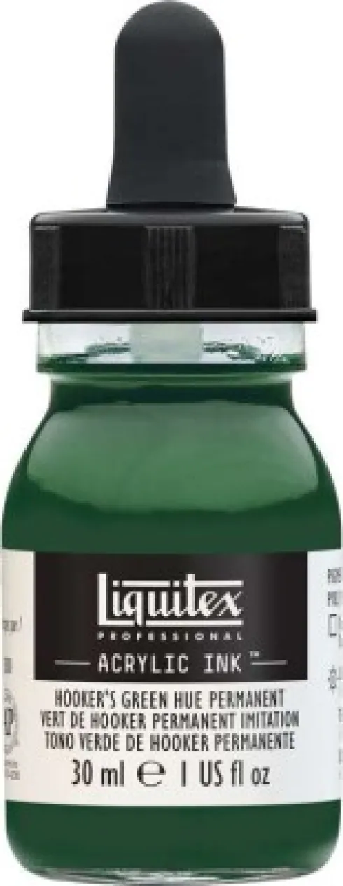 Liquitex - Acrylic Ink Blæk - Hookers Green Hue Permanent 30 ML