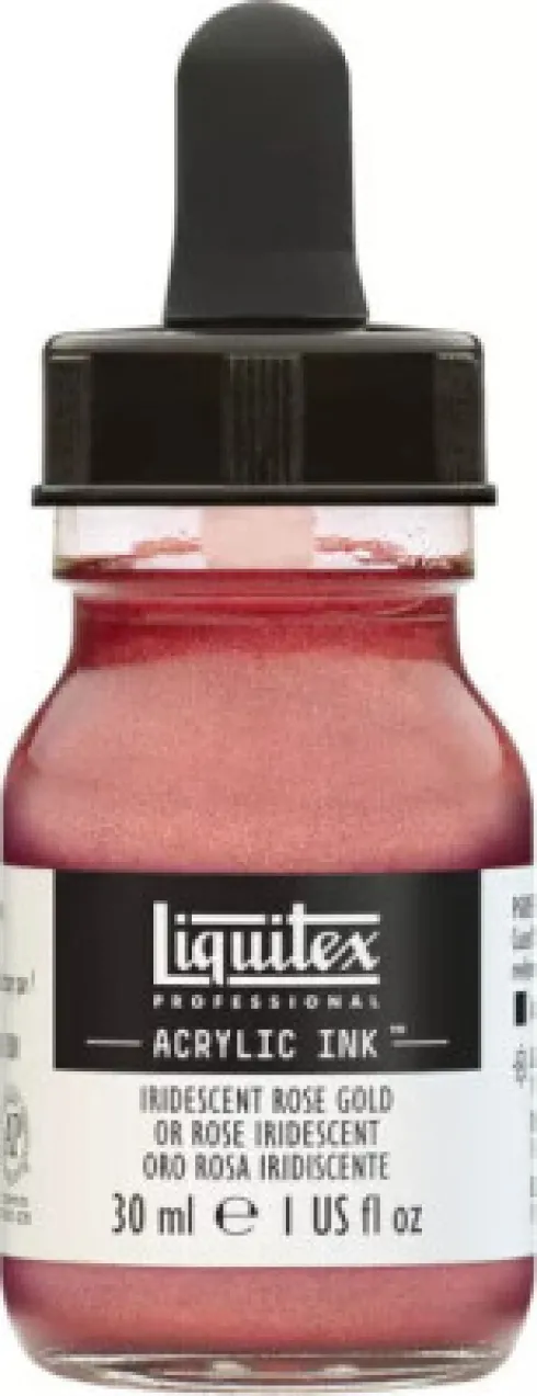 Liquitex - Acrylic Ink Blæk - Iridescent Rose Gold 30 ML