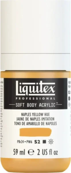 Liquitex - Akrylmaling - Soft Body - Naples Yellow Hue 59 ML