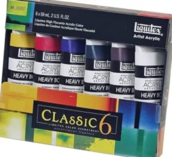 Liquitex - Akrylmaling Sæt - Heavy Body Classic 6 - 6X59 ML