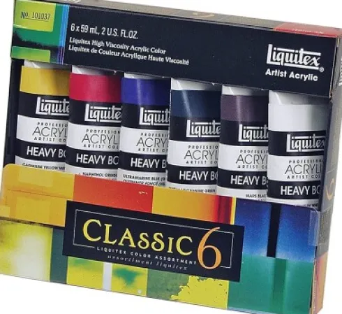 Liquitex - Akrylmaling Sæt - Heavy Body Classic 6 - 6X59 ML
