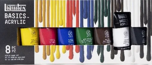 Liquitex - Akrylmaling Sæt Med 8 Farver - 75 ML