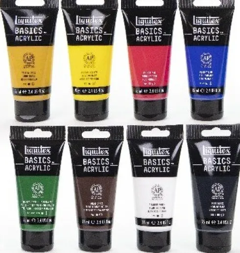 Liquitex - Akrylmaling Sæt Med 8 Farver - 75 ML