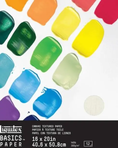 Liquitex - Akryl Papir Blok - 40,6X50,8 CM - 300G - 12 Sider