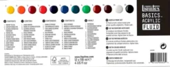 Liquitex - Basics Acrylic Fluid - Akrylmaling Sæt - 12X118 ML