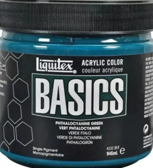 Liquitex - Basics Akrylmaling - Phthalo Green 946 ML