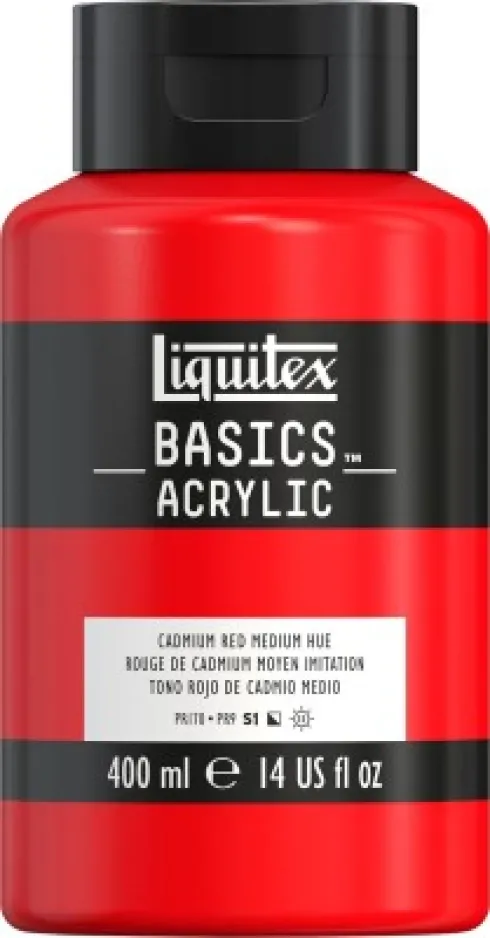 Liquitex - Basics Akrylmaling - Cadmium Red Hue 400 ML