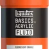 Liquitex - Basics Fluid Akrylmaling - Fluorescent Orange 118 ML