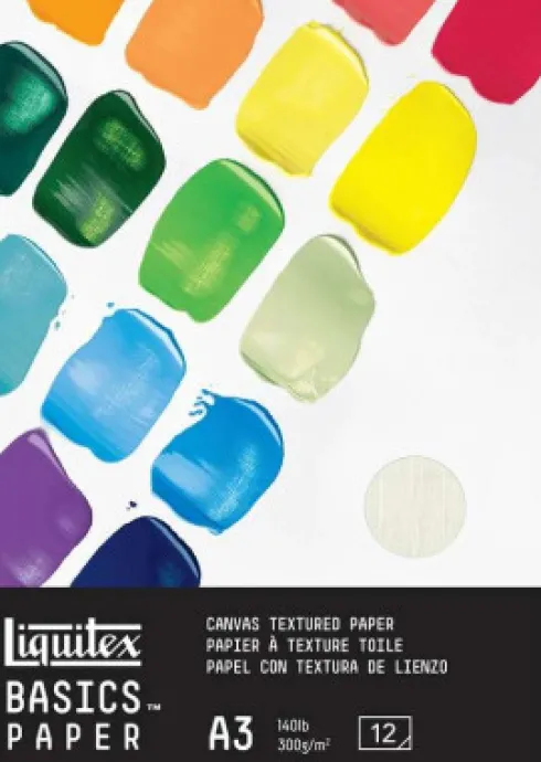 Liquitex - Basics Paper - Akryl Papir - A3 - 300 G - 12 Ark