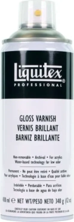 Liquitex - Gloss Varnish Spray - Blank Lak - 400 ML