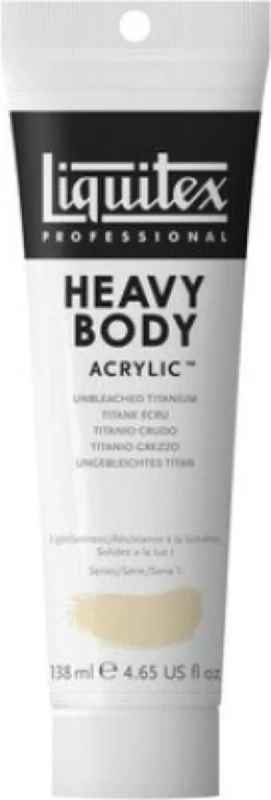 Liquitex - Heavy Body Akrylmaling - Unbleached Titanium - 138 ML