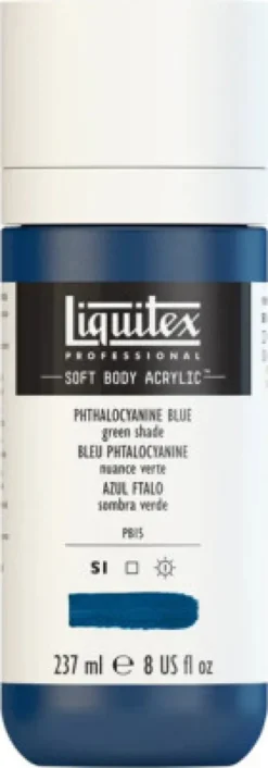 Liquitex - Soft Body Akrylmaling - Phthalo Blue 237 ML