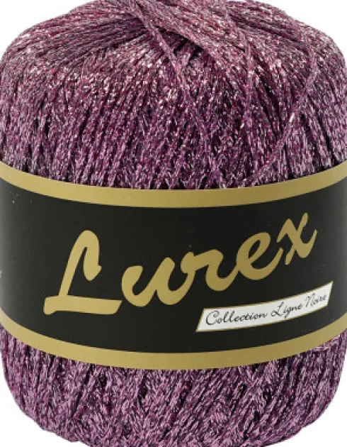 Lurex Garn - L 160 M - Lilla - 25 G