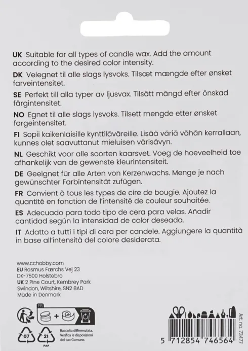 Lysfarve - Lys Blå - 5 G