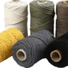 Macramé Reb - L 55 M - Ø 4 MM - Assorterede Farver - 6X330 G