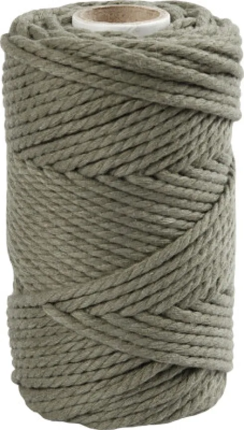 Macramé Reb - L 55 M - Ø 4 MM - Mos Grøn - 330 G