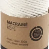 Macramé Reb - L 55 M - Ø 4 MM - Råhvid - 330 G