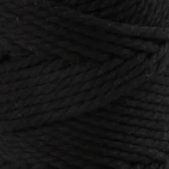 Macramé Reb - L 55 M - Ø 4 MM - Sort - 330 G