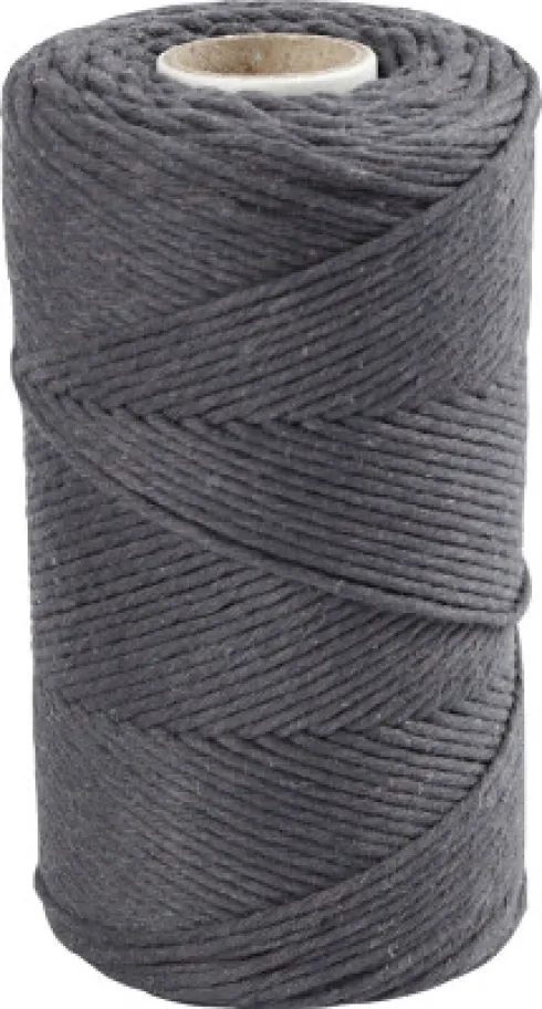Macramé Snor - L 198 M - Ø 2 MM - Grå - 330 G