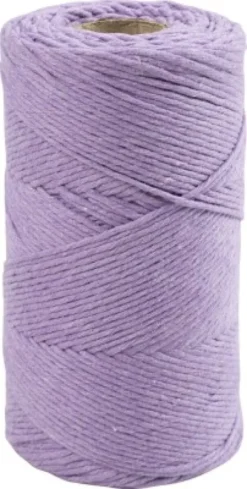 Macramé Snor - L 198 M - Ø 2 MM - Lilla - 330 G