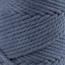 Macramé Snor - 4 MM - Blå - 55 Meter