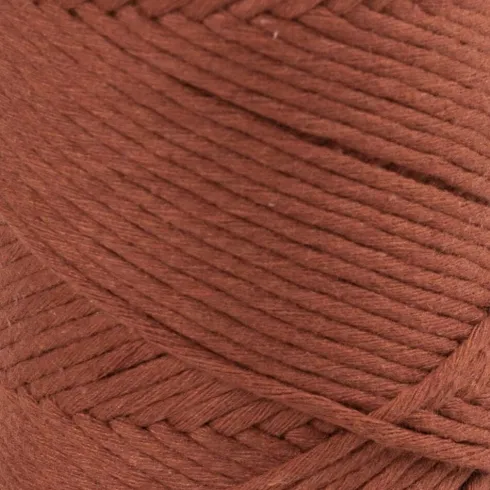 Macramé Snor - 2 MM - Brændt Orange