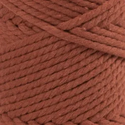 Macramé Snor - 4 MM - Brændt Orange - 55 Meter