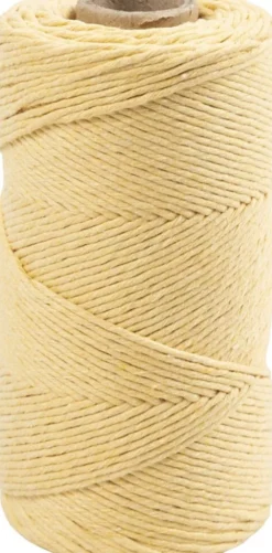 Macramé Snor - Ø 2 MM - L 198 M - Lys Gul - 330 G