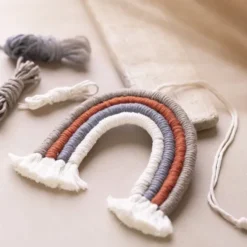 Macramé Snor - 2 MM - Rød
