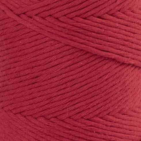 Macramé Snor - 2 MM - Rød