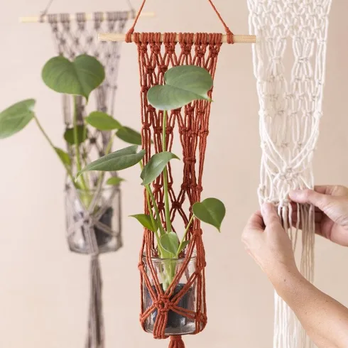 Macramé Snor - 2 MM - Rød